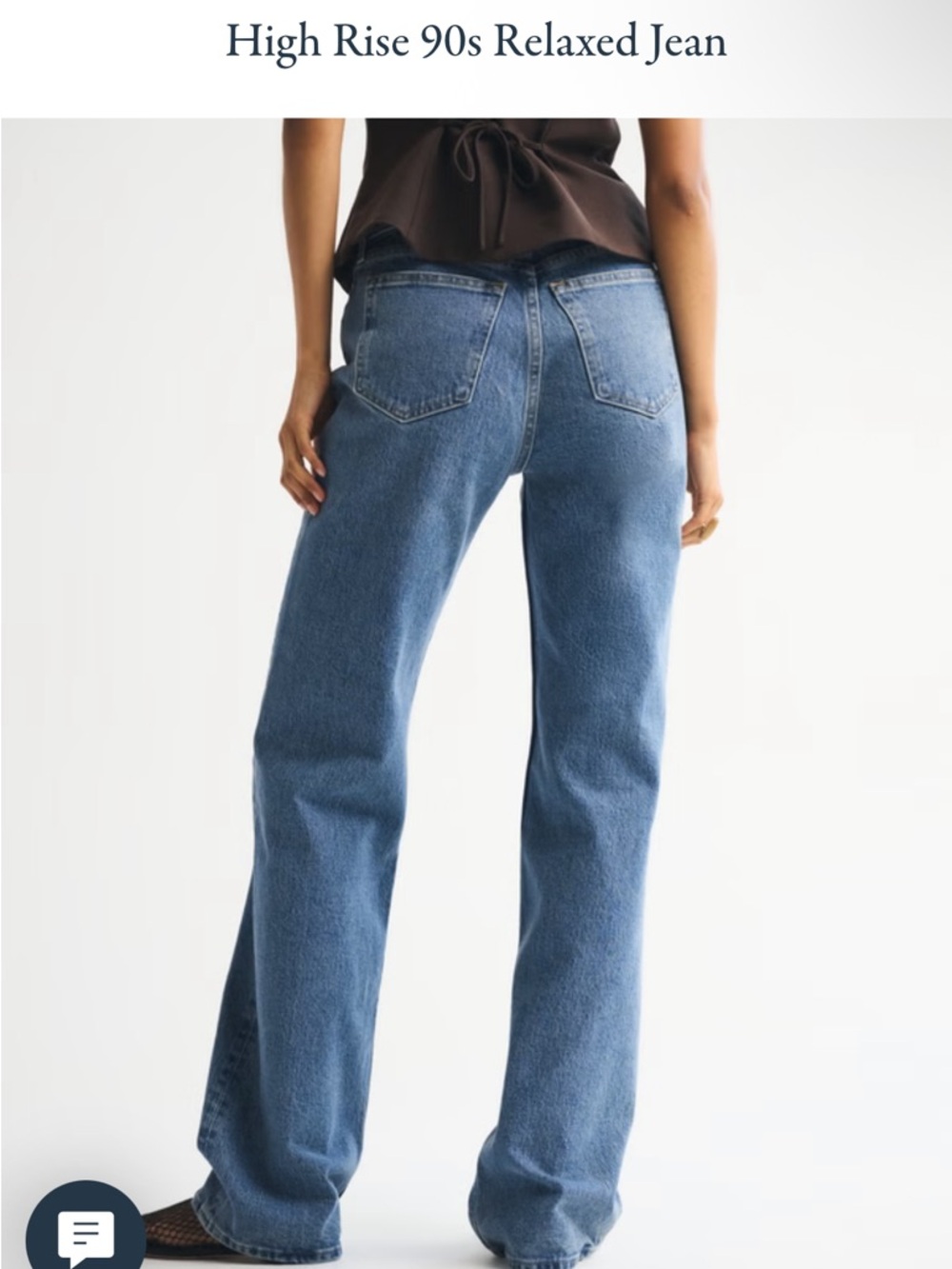 Abercrombie high rise 90s relaxed jeans size 25
